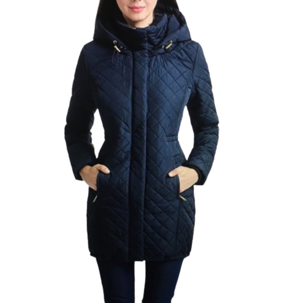 BGSD Women's Angela Waterproof Quilted Parka Coat